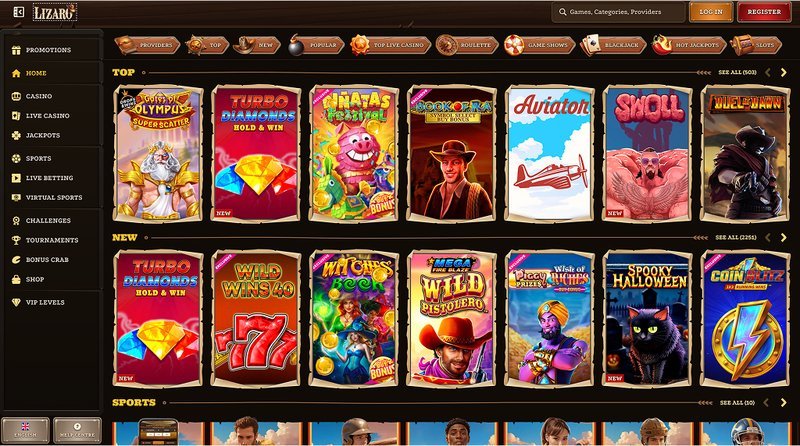 Overview of casino lizaro